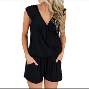 NWOT Black Romper